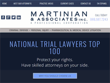 Tablet Screenshot of martinianlaw.com